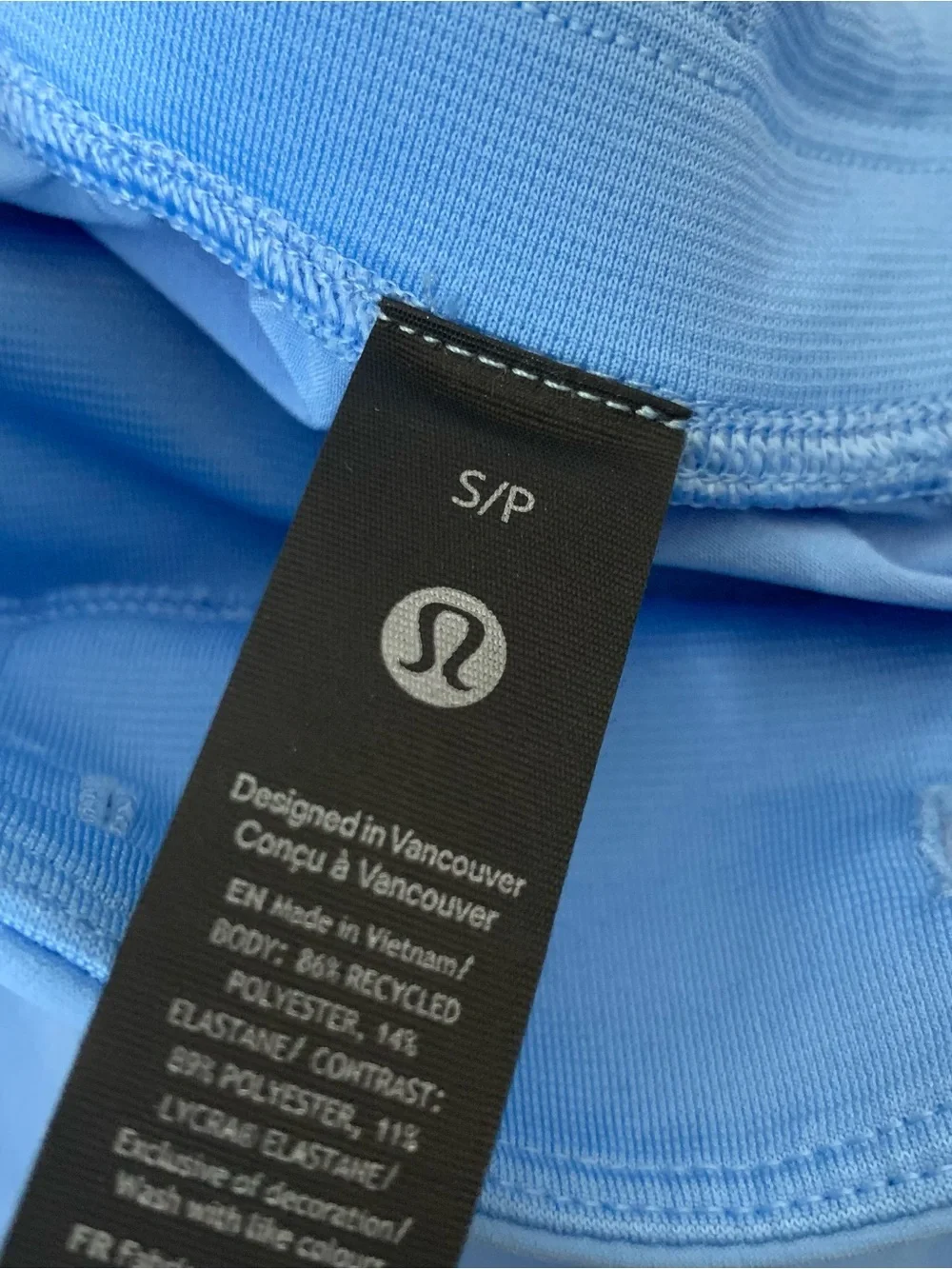 Lululemon Mens blue zeroed in linerless shorts S
